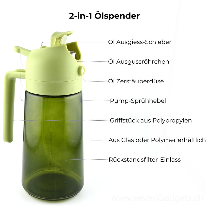 2-in-1 Küchenspray-Ölspender