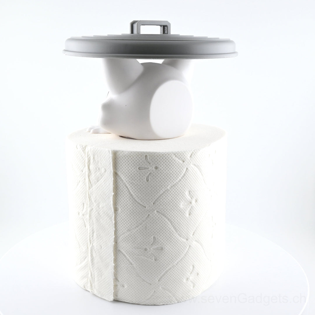 WC Rollenhalter Waschbär als kreative Bad Deko (2 Stück)
