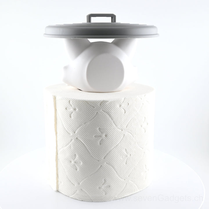 WC Rollenhalter Waschbär als kreative Bad Deko (2 Stück)