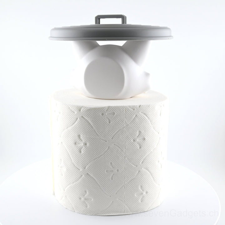 WC Rollenhalter Waschbär als kreative Bad Deko (2 Stück)