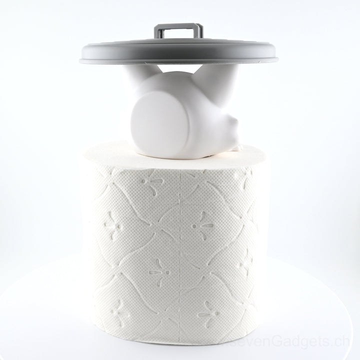 WC Rollenhalter Waschbär als kreative Bad Deko (2 Stück)