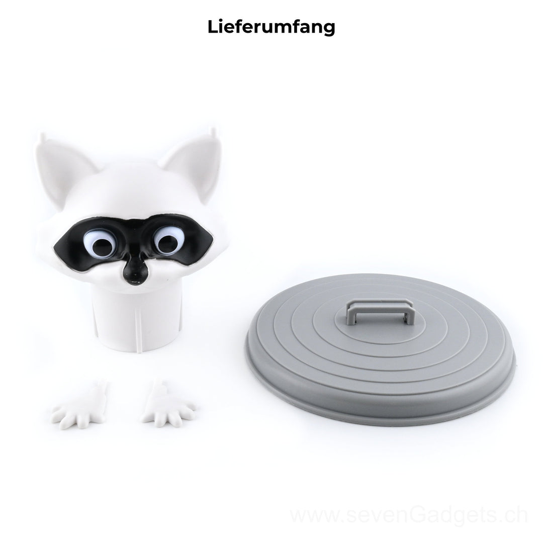 WC Rollenhalter Waschbär als kreative Bad Deko (2 Stück)