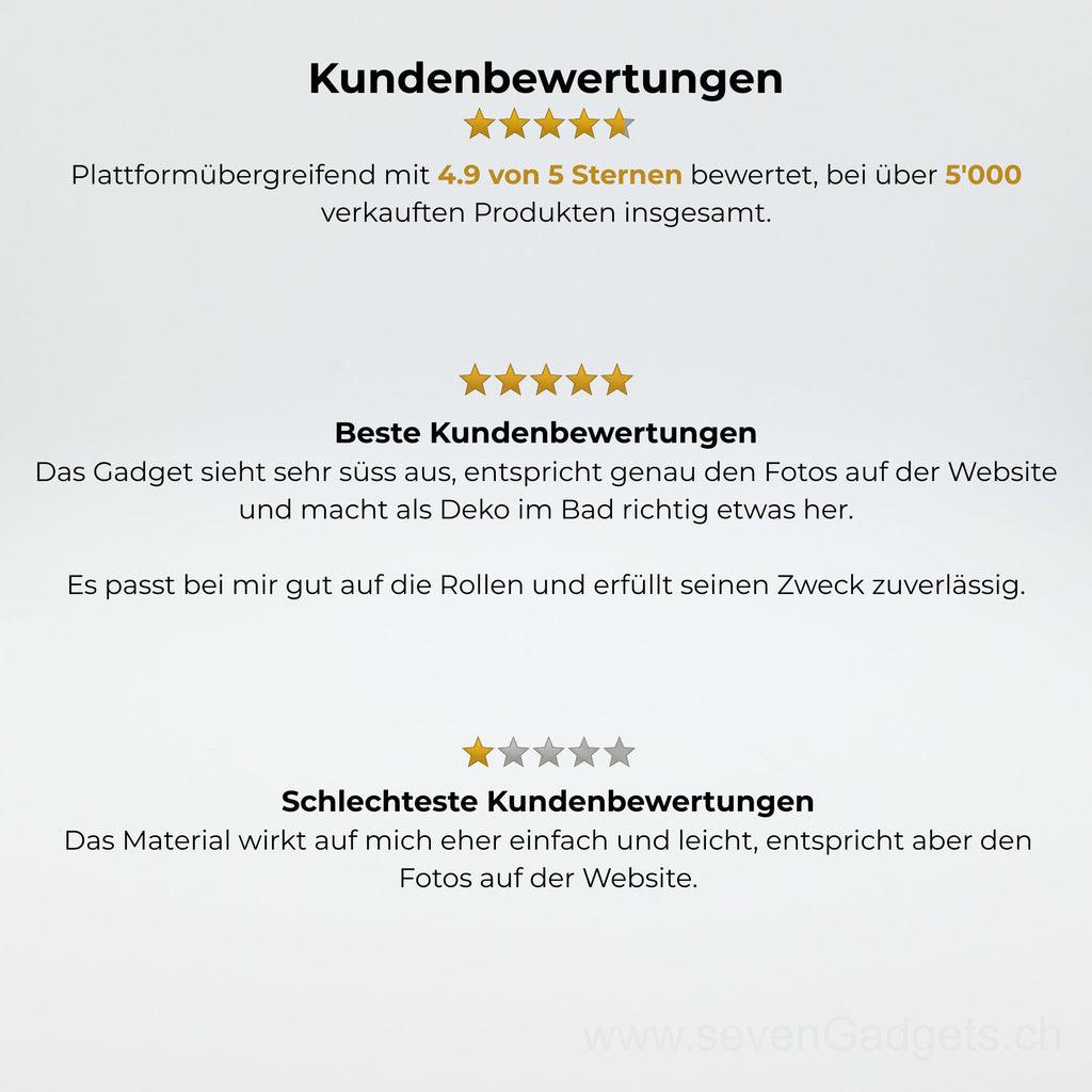 WC Rollenhalter Waschbär als kreative Bad Deko (2 Stück)