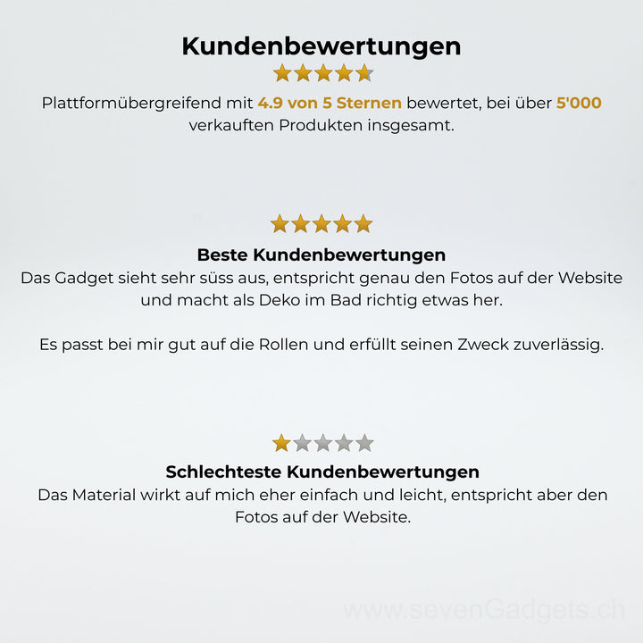WC Rollenhalter Waschbär als kreative Bad Deko (2 Stück)